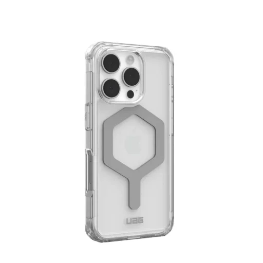(UAG) Urban Armor Gear Plyo tok MagSafe kompatibilis iPhone 16 Pro jég / ezüst - 5