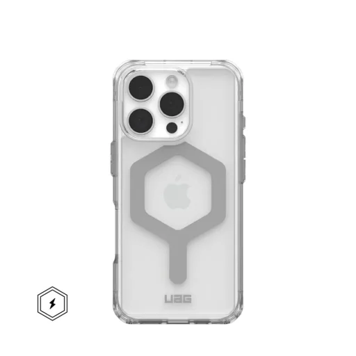 (UAG) Urban Armor Gear Plyo tok MagSafe kompatibilis iPhone 16 Pro jég / ezüst - 1