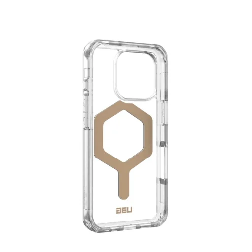 Case (UAG) Urban Armor Gear Plyo kompatibilis MagSafe iPhone 16 Pro jég / arany tok - 2