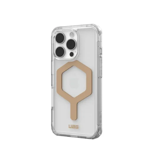 Case (UAG) Urban Armor Gear Plyo kompatibilis MagSafe iPhone 16 Pro jég / arany tok - 4
