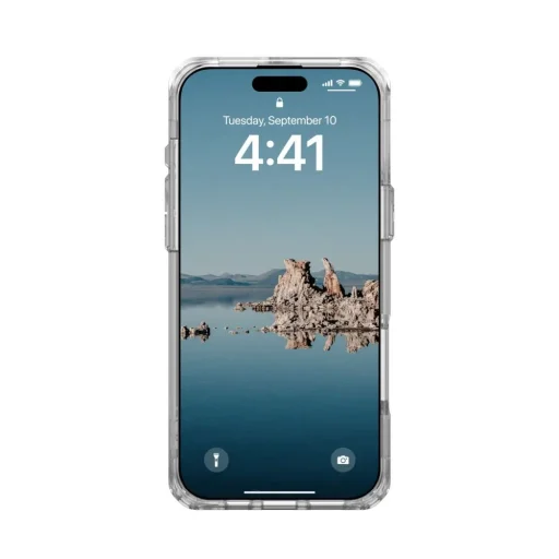 UAG Urban Armor Gear Plyo tok kompatibilis MagSafe és mágneses gyűrűs állvánnyal iPhone 16 Pro Max jégfehér / titán - 6