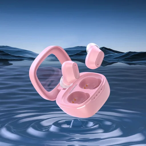 Choetech MEMS vezeték nélküli TWS Bluetooth 5.3 fejhallgató - rózsaszín - 3