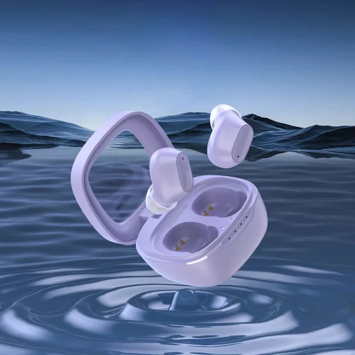 Choetech MEMS vezeték nélküli TWS Bluetooth 5.3 fülhallgató - lila - 3