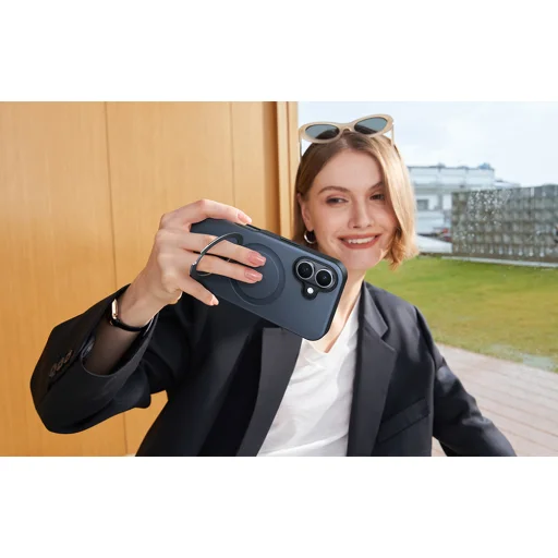 Etui Torras Ostand Spin iPhone 16 Plus tok (Fekete) - 2