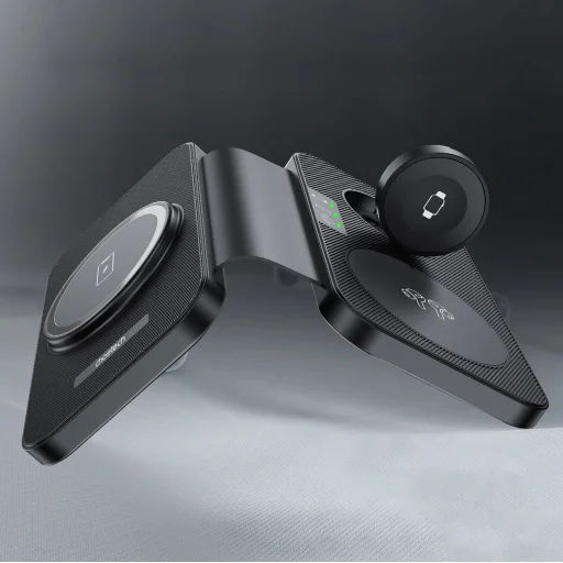 Choetech T616-F 3in1 induktív töltő Apple és Samsung eszközökkel kompatibilis - fekete - 4