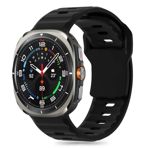 Tech-protect Silicone Line Samsung Galaxy Watch Ultra (47 Mm) Fekete Szíj - 1
