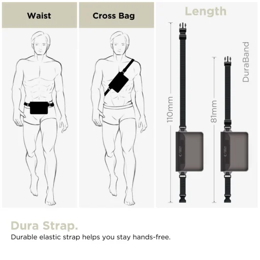 TECH-PROTECT UWP10 Univerzális Vízálló Tok 10 Hüvelyk Fekete/Átlátszó - 4