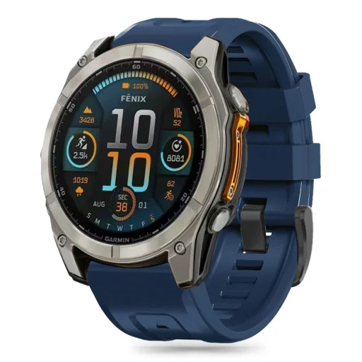 Tech-protect Silicone Garmin Fenix 5x / 5x Plus / 6x / 6x Pro / 7x / 8 (51 Mm) Tengerkék - 1