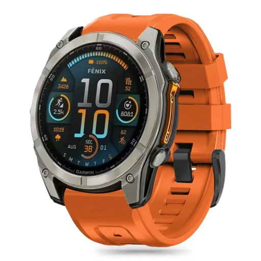 Tech-protect Silicone Garmin Fenix 5s / 5s Plus / 6s / 6s Pro / 7s / 8 (43 Mm) Narancssárga - 1