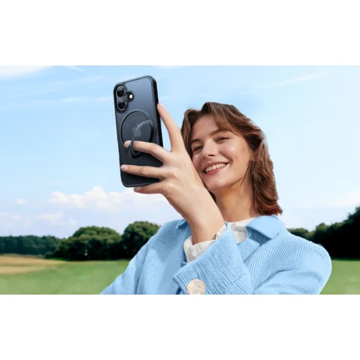 Etui Torras Ostand Pro iPhone 16 tok (Kék) - 5