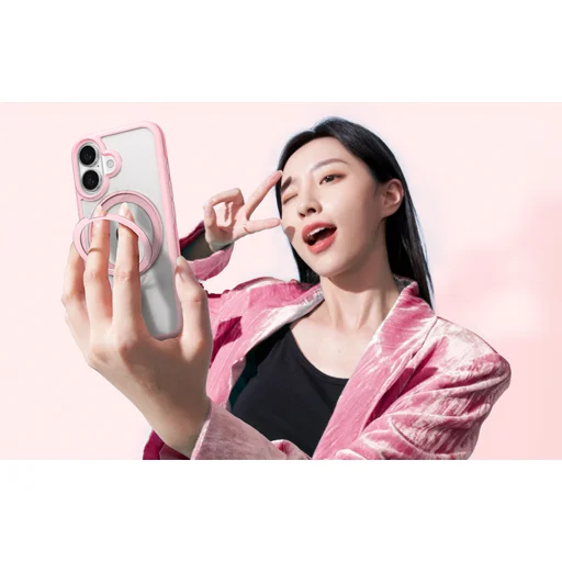 Etui Torras Ostand R Fusion tok iPhone 16-hoz (Rózsaszín) - 4