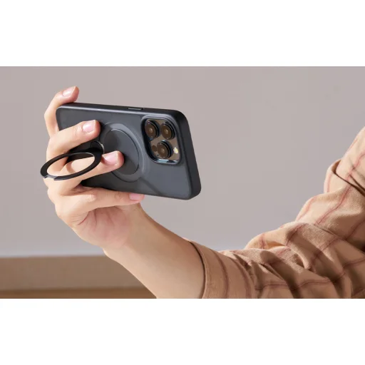 Etui Torras Ostand Spin iPhone 16 Plus tok (Fekete) - 3