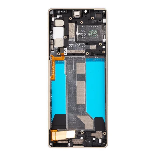 LCD kijelző + Érintőegység + Előlap Sony XQ-CC54 Xperia 10 IV Fehér (Szervízcsomag) - 2