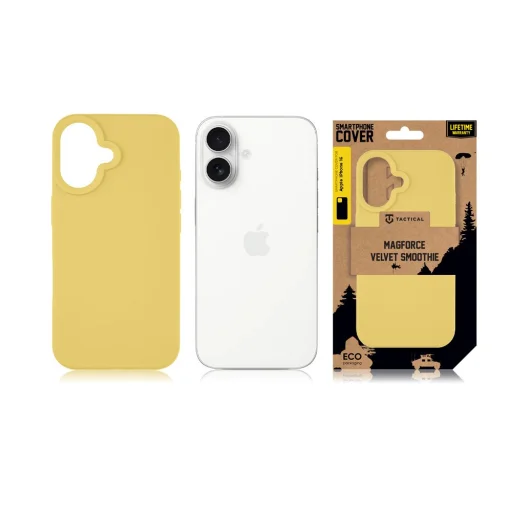 Tactical MagForce Velvet Smoothie tok Apple iPhone 16-hoz - Banán - 5