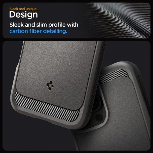  iPhone 16 Pro Max Szürke Spigen Rugged Armor Mag Magsafe tok - 10