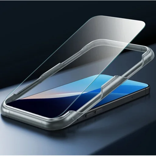  iPhone 16 Plus átlátszó ESR Classic Hybrid HaloLock MagSafe & edzett üveg tok - 6