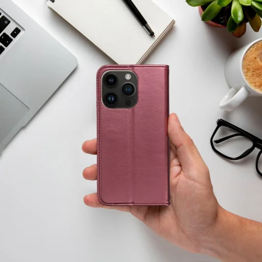 Smart Magneto fliptok iPhone 16 Plus burgundy - 7