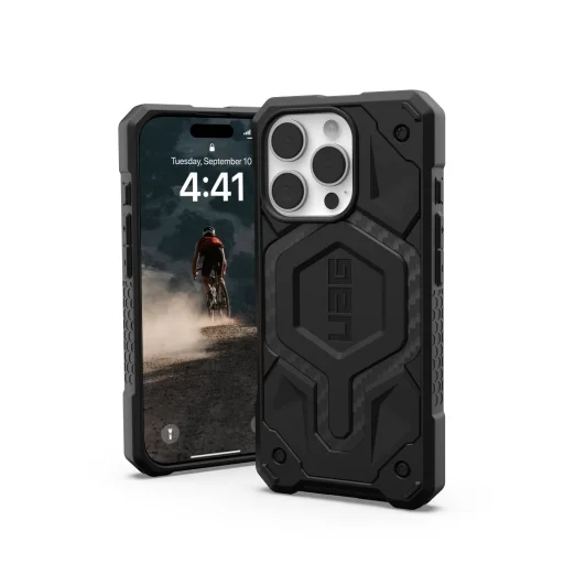 Case (UAG) Urban Armor Gear Monarch tok iPhone 16 Pro carbon fiber - 1
