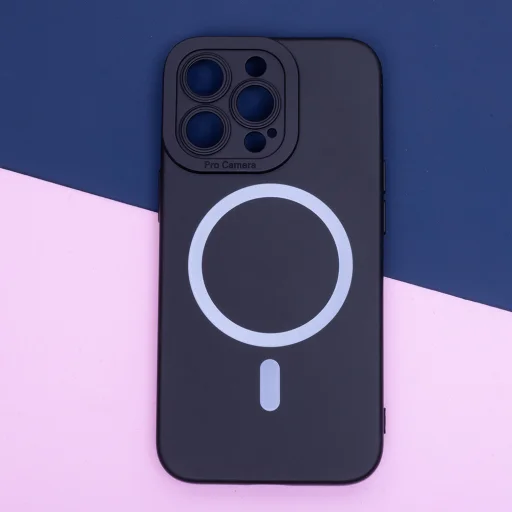 Szilikonos Mag tok iPhone 16 Plus 6,7" fekete tok - 4