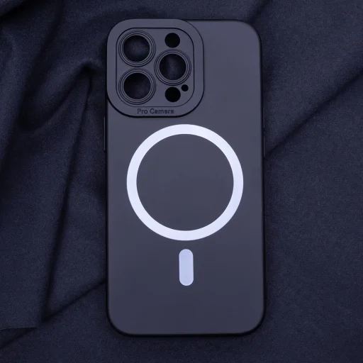 Szilikonos Mag tok iPhone 16 Plus 6,7" fekete tok - 6