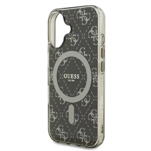  iPhone 16 Barna Original Case GUESS IML 4G Background Magsafe GUHMP16SH4DTEW tok - 6