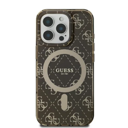  iPhone 16 Pro Barna Eredeti GUESS IML 4G Background Magsafe GUHMP16LH4DTEW tok - 3