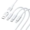 3mk Hyper Kábel 3 az 1-ben USB-A - USB-C / USB-C - micro USB - Lightning 1.5m - fehér thumbnail