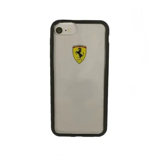 Ferrari Hardcase FEHCRFP7BK iPhone 7/8 /SE 2020 / SE 2022 átlátszó/fekete tok - 1