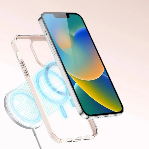 Dux Ducis Clin2 tok iPhone 14 Plus-hoz mágneses MagSafe rózsaszín - 7