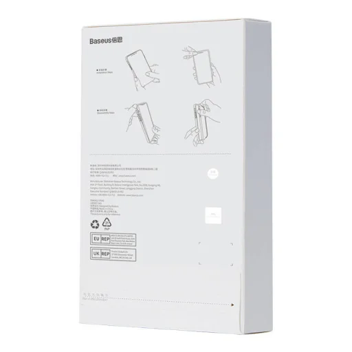 Baseus Crystal Clear mágneses telefontok iPhone 13 Pro (átlátszó) tok, edzett üvegfólia + tisztító készlet - 9