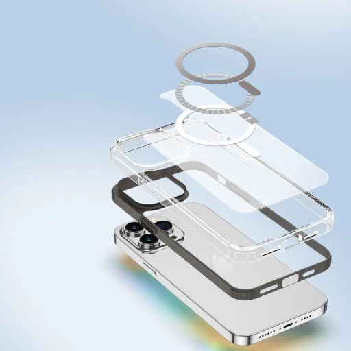 Dux Ducis Clin2 tok iPhone 14 Pro Max Magnetic MagSafe tok szürke - 9