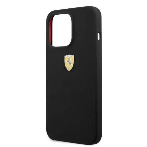 Ferrari FESSIHMP13LBK iPhone 13 Pro / 13 6.1" fekete/fekete hardcase szilikon tok MagSafe - 6