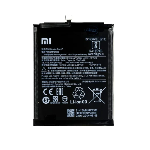 BM4F Xiaomi eredeti akkumulátor 3940mAh (szerviz csomag) - 1