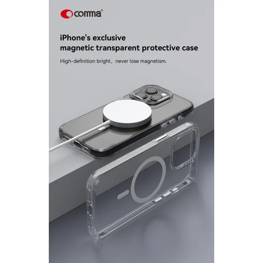 Comma tok Elemental Mag a iPhone 15 készülékhez átlátszó - 5