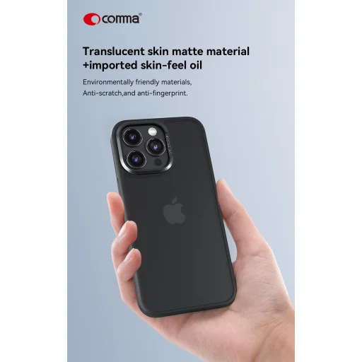 Comma Joy Elegant tok iPhone 15 Plus szürke - 4