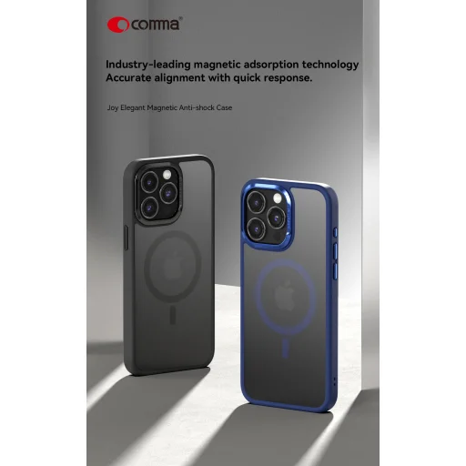 Comma Joy Elegant Mag tok iPhone 15 Plus készülékhez, kék - 3