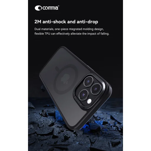 Comma Joy Elegant Mag tok iPhone 15 Plus készülékhez, kék - 5