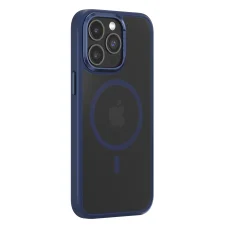 Comma Joy Elegant Mag tok iPhone 15 Plus készülékhez, kék