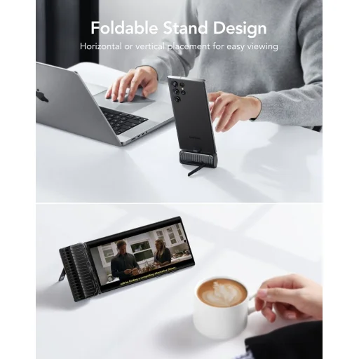 VEGER powerbank 5 000 mAh beépített Type C csatlakozóval PlugOn PD QC3.0 3A 20W W0558 fekete - 5