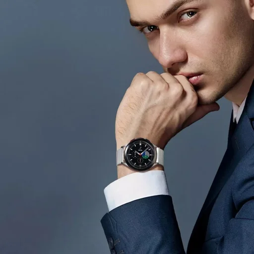 DUX DUCIS Milanese rozsdamentes acél mágneses szíj 20 mm ezüst, Samsung Galaxy Watch óraszíj - 7