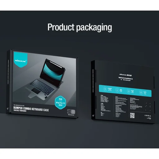 Nillkin Bumper Combo Keyboard Case (Háttérvilágításos Verzió) iPad Pro 13 2024 fekete tok - 11