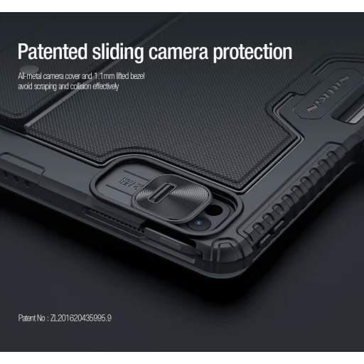 Nillkin Bumper Combo Keyboard Case (Háttérvilágításos Verzió) iPad Pro 13 2024 fekete tok - 5