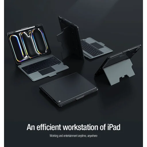 Nillkin Bumper Combo Keyboard Case (Háttérvilágításos Verzió) iPad Pro 13 2024 fekete tok - 7