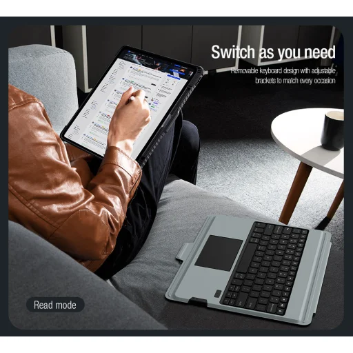 Nillkin Bumper Combo Keyboard Case (Háttérvilágításos Verzió) iPad Pro 13 2024 fekete tok - 8