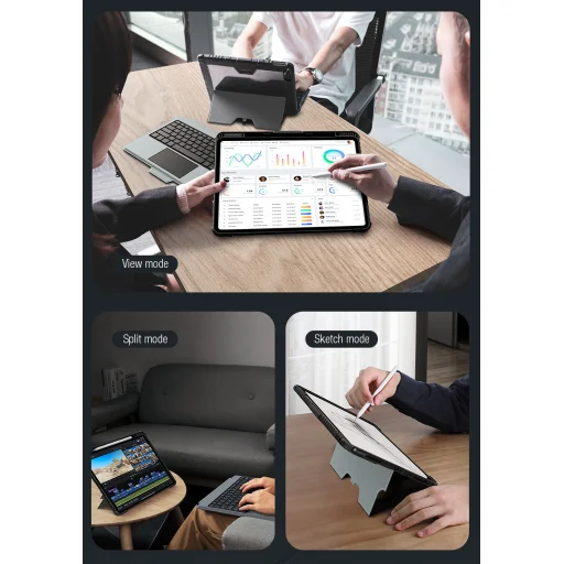 Nillkin Bumper Combo Keyboard Case (Háttérvilágításos Verzió) iPad Pro 13 2024 fekete tok - 10