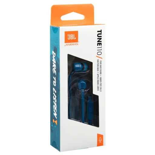JBL T110 In-Ear Fejhallgató 3,5mm Kék - 2