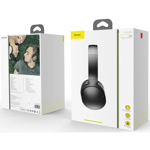 Baseus NGTD010301 Encok Vezeték nélküli fejhallgató D02 Pro Fekete - 8