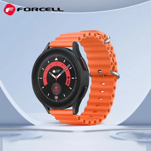 FORCELL F-DESIGN FS01 óraszíj Samsung Watch 22 mm narancs - 3