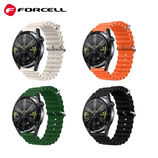 FORCELL F-DESIGN FS01 szíj Samsung Watch 20 mm fekete - 3