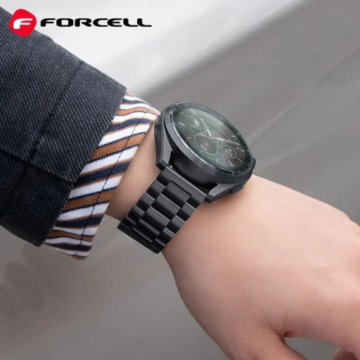 FORCELL F-DESIGN FS06 óraszíj Samsung Watch-hoz 22 mm fekete - 3